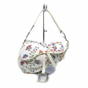 DIOR Saddle Bag White Floral Flower